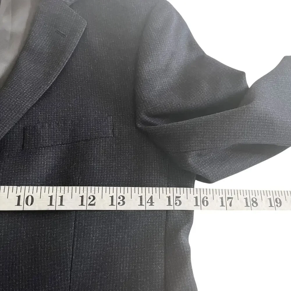 Joseph Aboud Boys Black Tweed Wool Suit Jacket - Size 12R